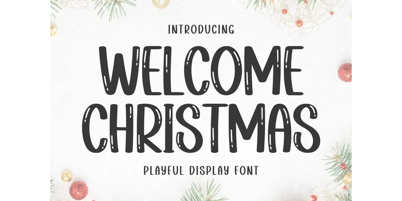 Welcome Christmas Font by Minimalist Eyes — Display Font