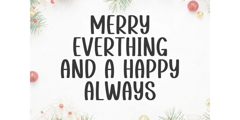 Welcome Christmas Font by Minimalist Eyes — Display Font — thumbnail 2