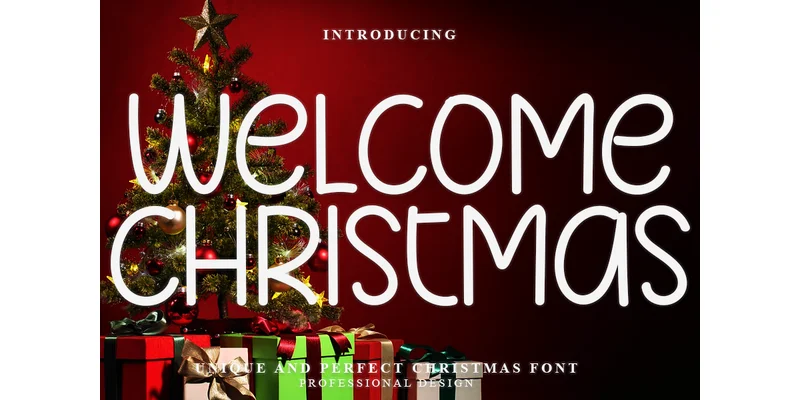 Welcome Christmas Font by PAYJHOshop — Display Font