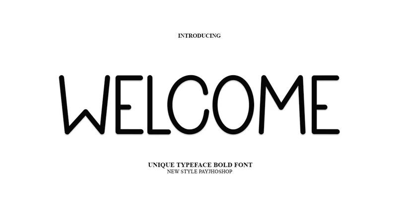 Welcome Font by PAYJHOshop by PAYJHOshop — Sans Serif Font