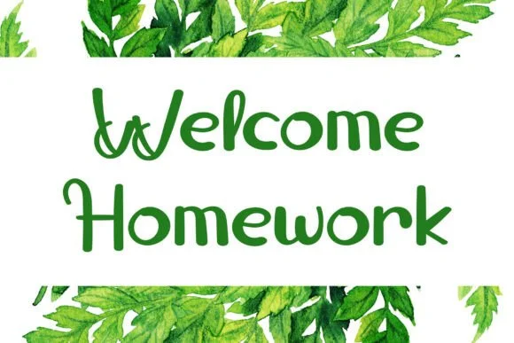 Welcome Homework by GiaLetter — Slab Serif Font