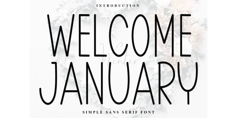 Welcome January Font by Inermedia STUDIO by Inermedia STUDIO — Sans Serif Font