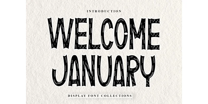 Welcome January Font by PiPi Creative — Display Font