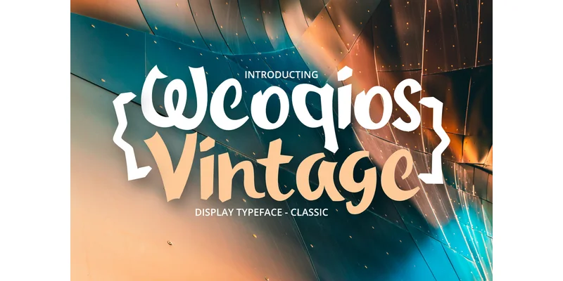 Weoqios Vintage Font by erifqizefont — Display Font