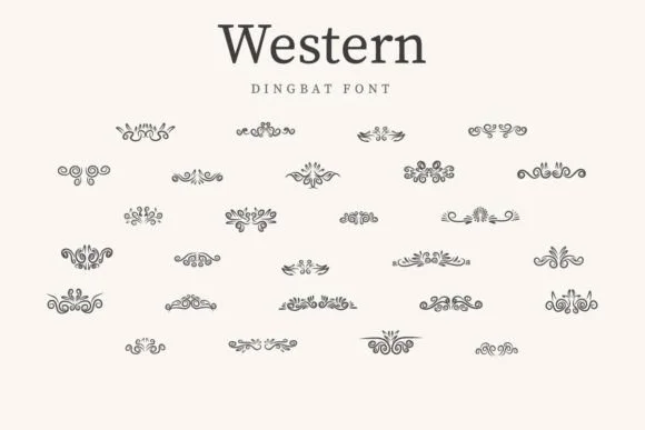 Western by CraftedType Studio — Dingbats Font