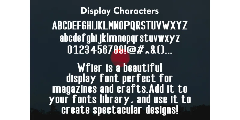 Wfier Font by mhd.usman00 — Display Font — thumbnail 3