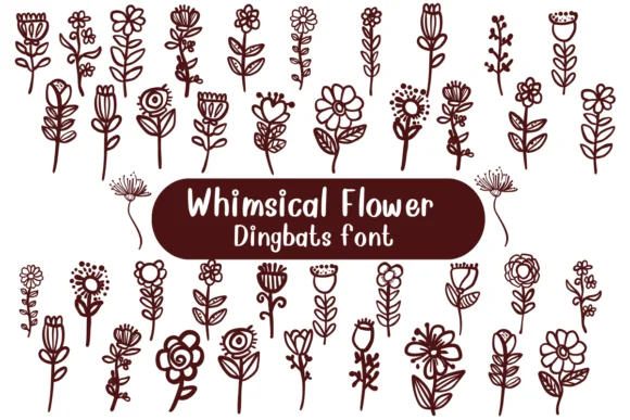 Whimsical Flower by Nongyao — Dingbats Font