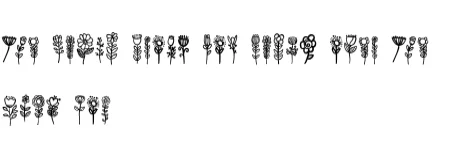 Whimsical Flower by Nongyao — Dingbats Font — thumbnail 8