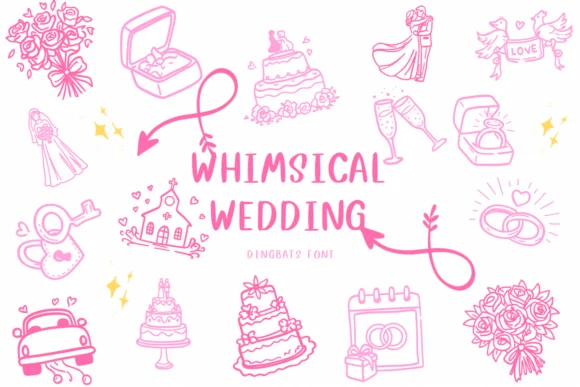 Whimsical Wedding by CHANOK — Dingbats Font
