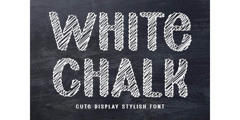 White Chalk Font by FreshTypeINK — Display Font