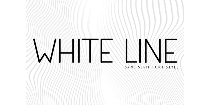 White Line Font by FreshTypeINK by FreshTypeINK — Sans Serif Font