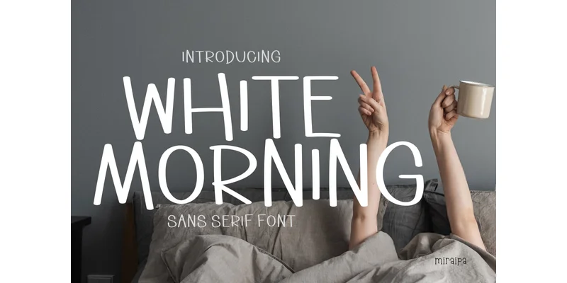 White Morning Font by miraipa by miraipa — Sans Serif Font