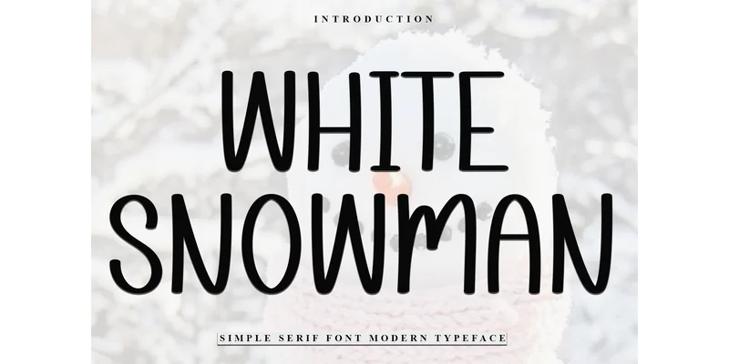 White Snowman Font by Inermedia STUDIO — Display Font