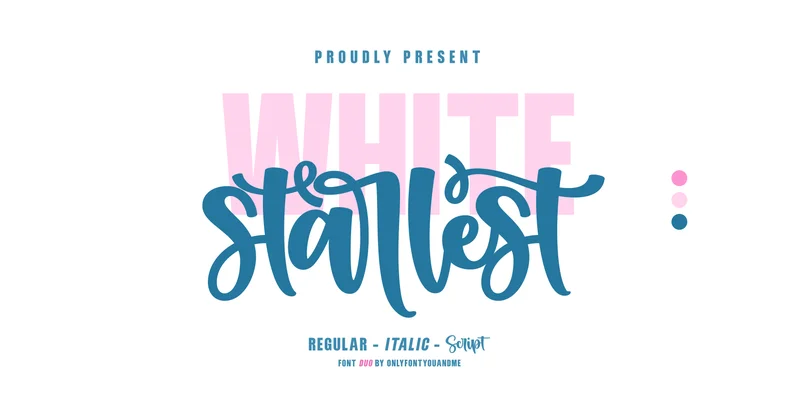 White Starlest Font by onlyfontyouandme — Display Font