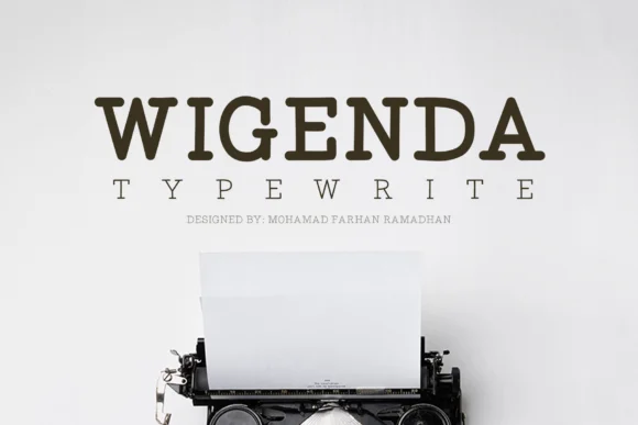 Wigenda Typewrite by Mofr24 Studio — Slab Serif Font