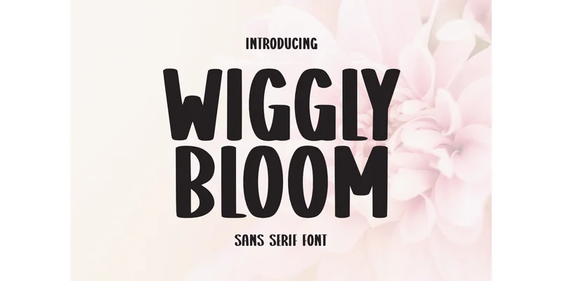 Wiggly Bloom Font by Letterayu — Display Font