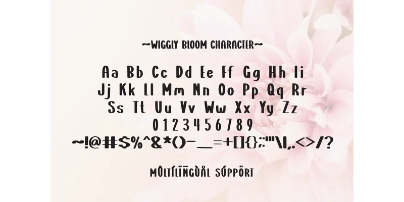 Wiggly Bloom Font by Letterayu — Display Font — thumbnail 6