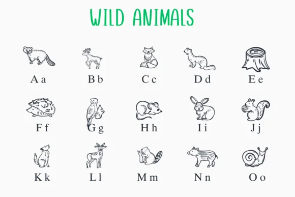 Wild Animals by Nongyao — Dingbats Font — thumbnail 2