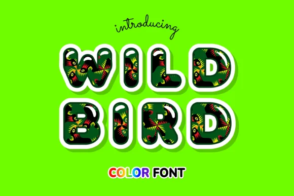 Wild Bird by JUSTTYPE — Color Fonts Font