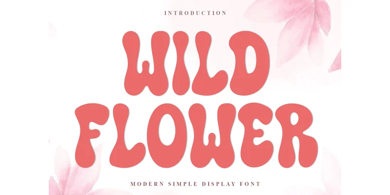 Wild Flower Font by PiPi Creative — Display Font