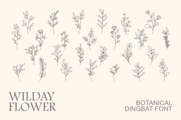 Wilday Flower by Intype Studio — Dingbats Font