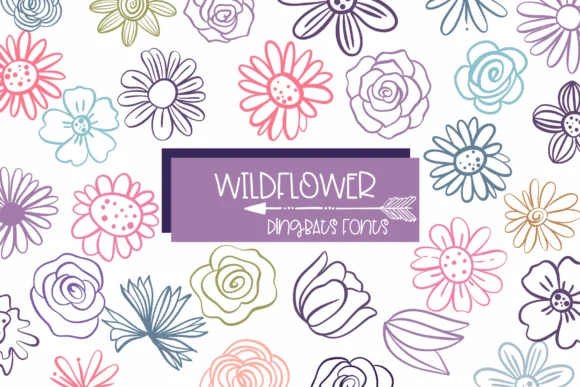 Wildflower by Sirinart — Dingbats Font