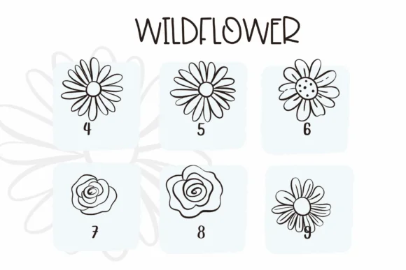 Wildflower by Sirinart — Dingbats Font — thumbnail 4