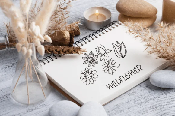Wildflower by Sirinart — Dingbats Font — thumbnail 7