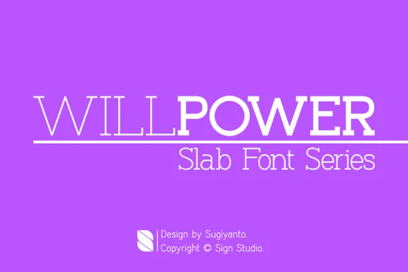 Willpower by Sign Studios — Slab Serif Font