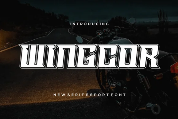 Wingcor by riotama85 — Slab Serif Font