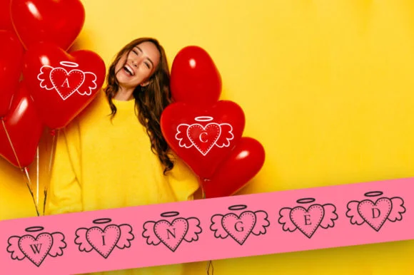 Winged Heart by Cute files — Dingbats Font
