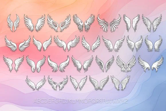 Wings Flutter Freely by MOMAT THIRTYONE — Dingbats Font — thumbnail 2