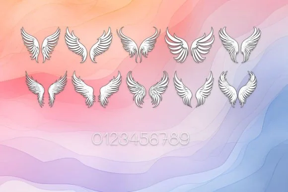 Wings Flutter Freely by MOMAT THIRTYONE — Dingbats Font — thumbnail 4