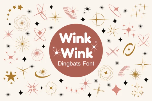 Wink Wink by Nun Sukhwan — Dingbats Font