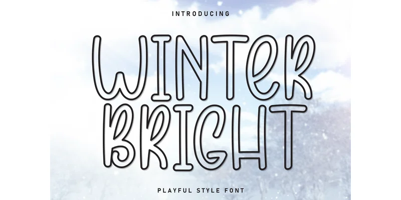 Winter Bright Font by Misterletter.co — Display Font