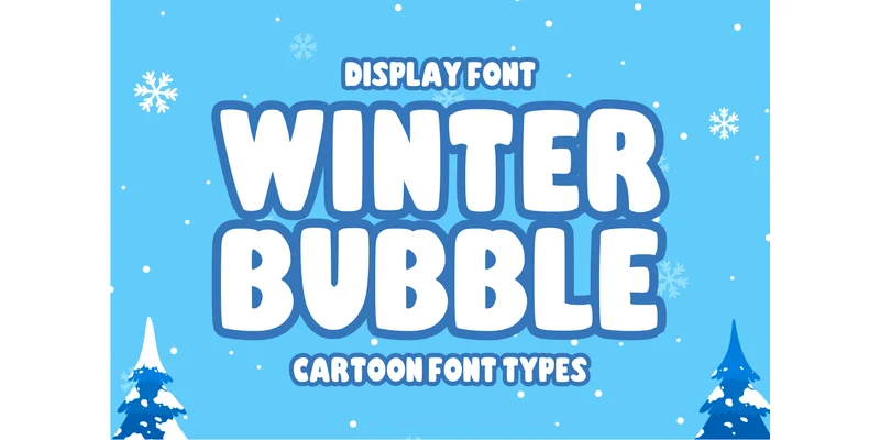 Winter Bubble Font by anamalmusyaffaCreative — Display Font