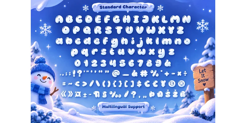Winter Bubble Font by Mozatype — Display Font — thumbnail 7