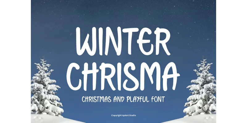 Winter Chrisma Font by IqsiartStudio — Display Font