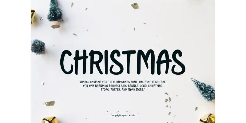 Winter Chrisma Font by IqsiartStudio — Display Font — thumbnail 2