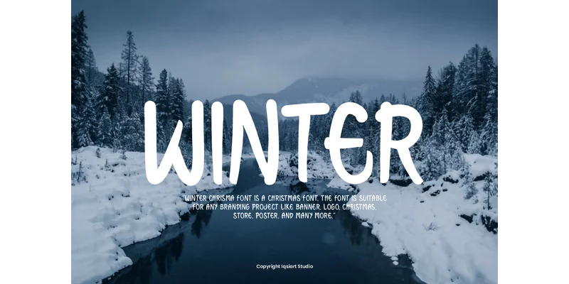 Winter Chrisma Font by IqsiartStudio — Display Font — thumbnail 3