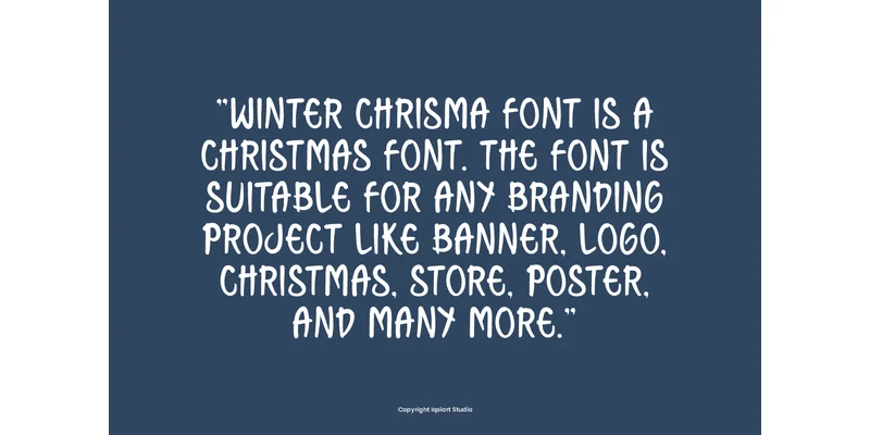 Winter Chrisma Font by IqsiartStudio — Display Font — thumbnail 5