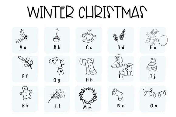 Winter Christmas by Sirinart — Dingbats Font — thumbnail 2