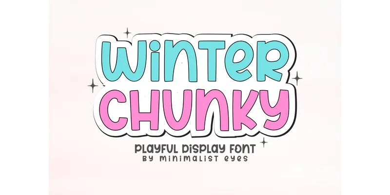 Winter Chunky Font by Minimalist Eyes — Display Font