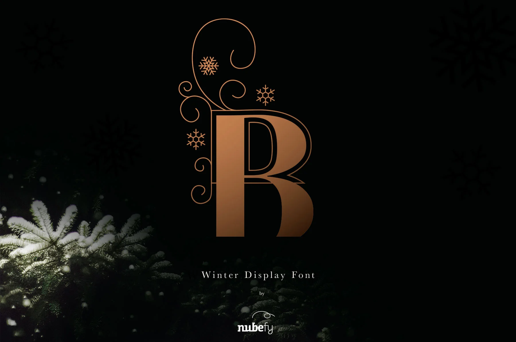 Winter Color by nubefy — Color Fonts Font