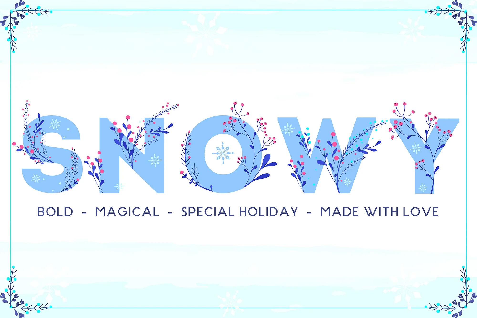 Winter Color by Newflix — Color Fonts Font