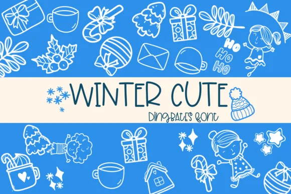 Winter Cute by Sirinart — Dingbats Font