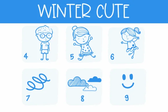 Winter Cute by Sirinart — Dingbats Font — thumbnail 4