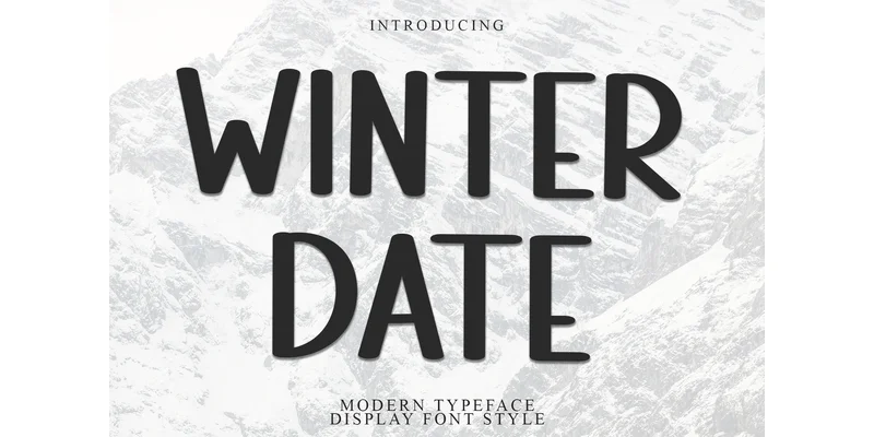 Winter Date Font by Inermedia STUDIO — Display Font