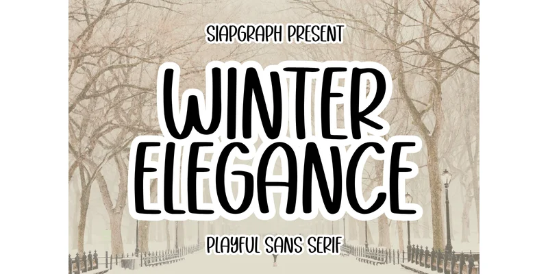 Winter Elegance Font by SiapGraph by SiapGraph — Sans Serif Font