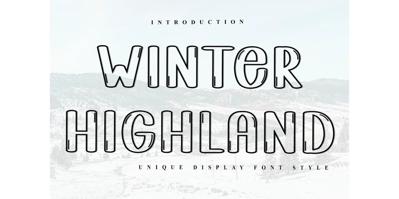 Winter Highland Font by Inermedia STUDIO — Display Font